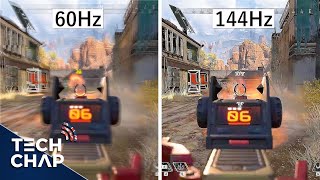 60hz vs 144hz vs 240hz  The TRUTH about High Refresh Monitors  The Tech Chap [upl. by Neisa]