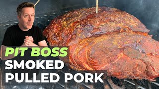 Best Way to Cook Pork Loin  Whiskey Glaze Smoked Pork Loin on the Pit Boss [upl. by Derfliw]