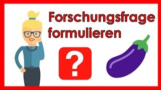 Forschungsfrage formulieren für deine BachelorarbeitHausarbeit  Das Geheimnis [upl. by Gorrian348]