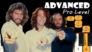 Bee Gees  How Deep is Your Love  Advanced Piano Tutorial [upl. by Narmi]