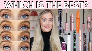 Best Drugstore Mascara Showdown Maybelline Sky High Mascara Essence Lash Princess Mascara amp More [upl. by Janaya]