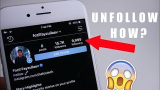 How To UNFOLLOW Everyone on Instagram at ONCE 2024 [upl. by Morel350]