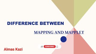 Difference between Mapping and Mapplet in Informatica PowerCenter [upl. by Acemat]