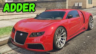 Bugatti Veyron in GTA 5 Online  Truffade Adder Customization [upl. by Yasmeen]