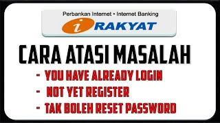 Cara Atasi Masalah iRakyat Not yet register amp You Have Already Login [upl. by Willock]