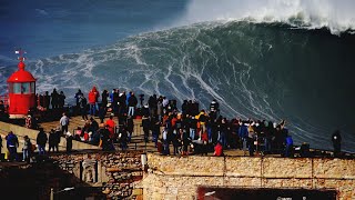 Nazaré epic swell February 25 2022 [upl. by Stafani]