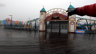 Herring fishing CONEY ISLANDS STEEPLECHASE PIER  Herrings Hot dogs amp Rides [upl. by Naugan211]