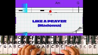 Like A Prayer Madonna chord style 3 organ cover [upl. by Tamara730]