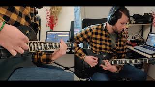 The Dillinger Escape Plan  Milk Lizard  BOTH GUITARS COVER [upl. by Polito]