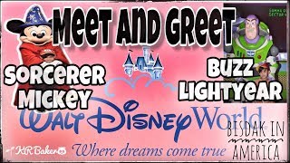 SORCERER MICKEY and BUZZ LIGHTYEAR Meet and Greet [upl. by Ainniz]