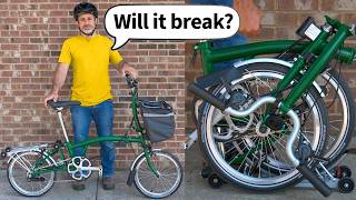 I Brutally Tested a 2000 Brompton Folding Bicycle [upl. by Eirelav636]