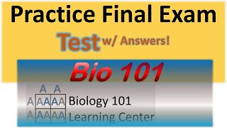 Biology Final Exam Review  Biology Practice Final  Bio 101 Test MCQs [upl. by Noreg744]