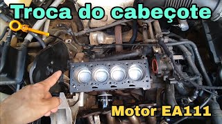 Motor EA111 troca do cabeçote sincronismo do motor troca do anti chama [upl. by Ahseiyt]