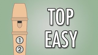 TOP 10 VERY EASY Recorder Songs for Beginners [upl. by Eustazio]