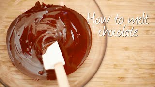 How to melt chocolate [upl. by Nirro]