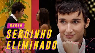 SERGINHO É ELIMINADO EM PAREDÃO CONTRA DICÉSAR E LIA FICA SEM CHÃO 😭  BIG BROTHER BRASIL 10 [upl. by Freberg]