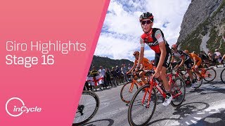 Giro dItalia 2017  Stage 16 Highlights  inCycle [upl. by Ellerrehs]