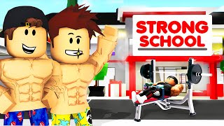 STRONG SCHOOL Needed Boys Trainer Had DARK Secret Brookhaven RP [upl. by Werdn]