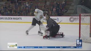 With NHL Playoffs looming Fleury returns to Golden Knights practice [upl. by Neliak59]