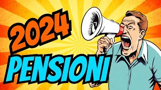 Pensioni le 3 novità della manovra 2024 [upl. by Zedecrem]