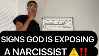 7 SIGNS GOD EXPOSING A NARCISSIST IN YOUR LIFE [upl. by Nirtiac]