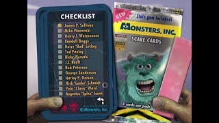 Monsters Inc Collectors Edition  Set Top Activity  Scarer Cards [upl. by Seuqcaj]