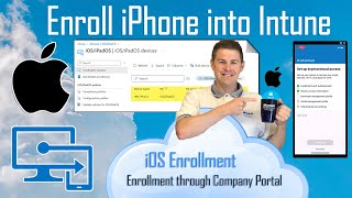 Enroll iPhoneiOS device into Microsoft Intune 48 [upl. by Harac]