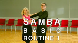 How to Dance Samba  Basic Routine1 [upl. by Jeannine377]