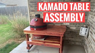 How to assemble the JJ George Kamado Joe Table  JJ George Table Assembly [upl. by Asor]