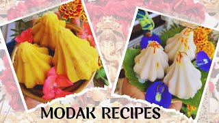 MODAK RECIPE  GANESH CHATURTHI MODAK RECIPE  2 TYPES OF MODAK RECIPES [upl. by Elmore305]