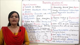 Class 61  Volatile Oil Part 02  Properties of Volatile Oil Physical and Chemical Properties [upl. by Nesiaj]