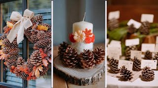 Rustic Fall Decor 15 Charming Pinecone Ideas You’ll Love [upl. by Mihar252]