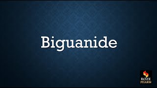 Biguanide pronunciation pharmacology diabetes drug T2DM medicine pharm How to say Biguanide [upl. by Berkley]