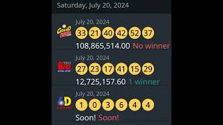 Lotto results today July 20 2024 Saturday lotto draw lotto lottoresult lottoresultstoday [upl. by Alaik969]