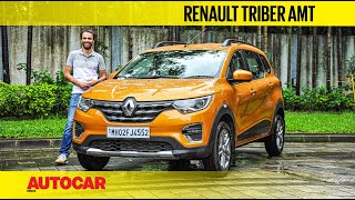 Renault Triber AMT review  Easy does it  First Drive  Autocar India [upl. by Haila]