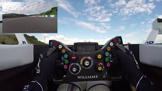 F1 cockpit cam See the driver at work  Williams Racing [upl. by Egdamlat647]