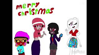 Monika Christmas party Speedpaint Hazbin nights SongSonic mania chemical plant zone act1 [upl. by Minnnie]