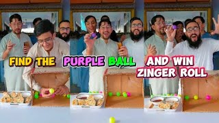 Find The Purple Ball And Win Zinger Roll [upl. by Heshum]