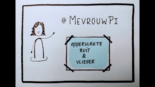 Oppervlakte ruit en vlieger berekenen  Wiskunde uitleg vmbo [upl. by Alyssa]