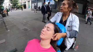 Masaje facial relajante en las calles de CDMX  ASMR [upl. by Areemas]