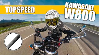 Kawasaki W800  TOPSPEED 🔥  German Highway  GPS [upl. by Gignac]