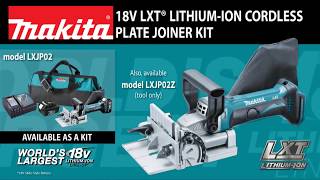 Makita DPJ180Z 18V Cordless Plate Joiner Biscuit Jointer [upl. by Aihsemat48]