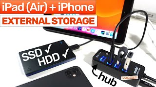 Hub for external storage on lightning iPads — Atolla Powered USB hub REVIEW [upl. by Rusty767]