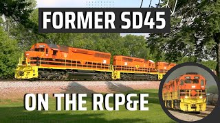 Former SD45 on the Rapid City Pierre and Eastern Railroad [upl. by Itsrik]