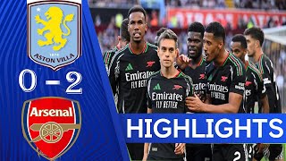 Aston Villa vs Arsenal 02 English Premier League – as it happened Highlights [upl. by Aliehs42]