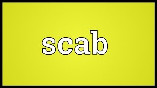 Scab Meaning [upl. by Trefler]