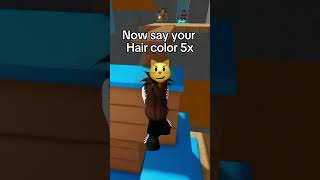 DID YOU FORGET YOUR HAIR COLOR🤔 roblox robloxshorts [upl. by Latyrc62]