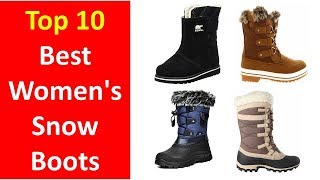 Best Snow Boots For Women Review  Best Winter Boots for Women 20172018 [upl. by Duky]