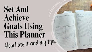 How I Set And Reach Goals Using This Planner Also Habits Routines Etc [upl. by Monarski]