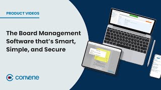 Convene — The Board Management Software thats Smart Simple and Secure [upl. by Yuri]